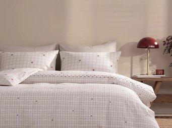 �ift Ki�ilik Puffy Eftelya Polycotton Nevresim Tak�m� - Bej